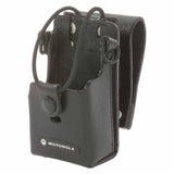 Motorola RLN6302 Holster for RD Series Radios, Hard Leather Carry Case with 3 inch Swivel Belt Clip