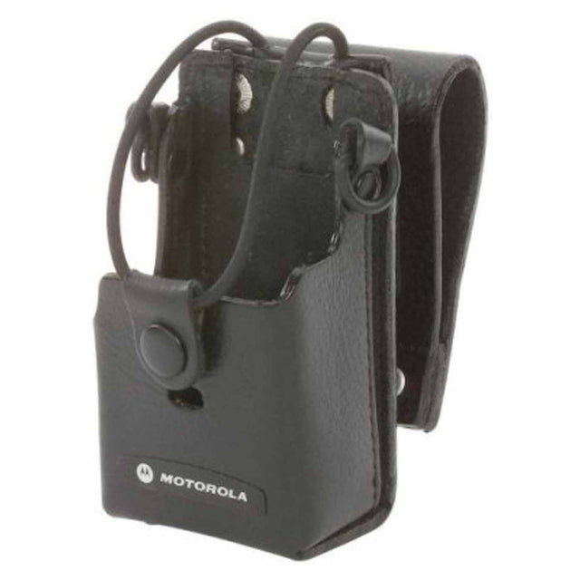 Motorola RLN6302 Holster for RD Series Radios, Hard Leather Carry Case with 3 inch Swivel Belt Clip