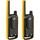 Motorola T470 Talkabout FRS/GMRS Two-Way Radios (2-Pack, Black & Yellow) - 2