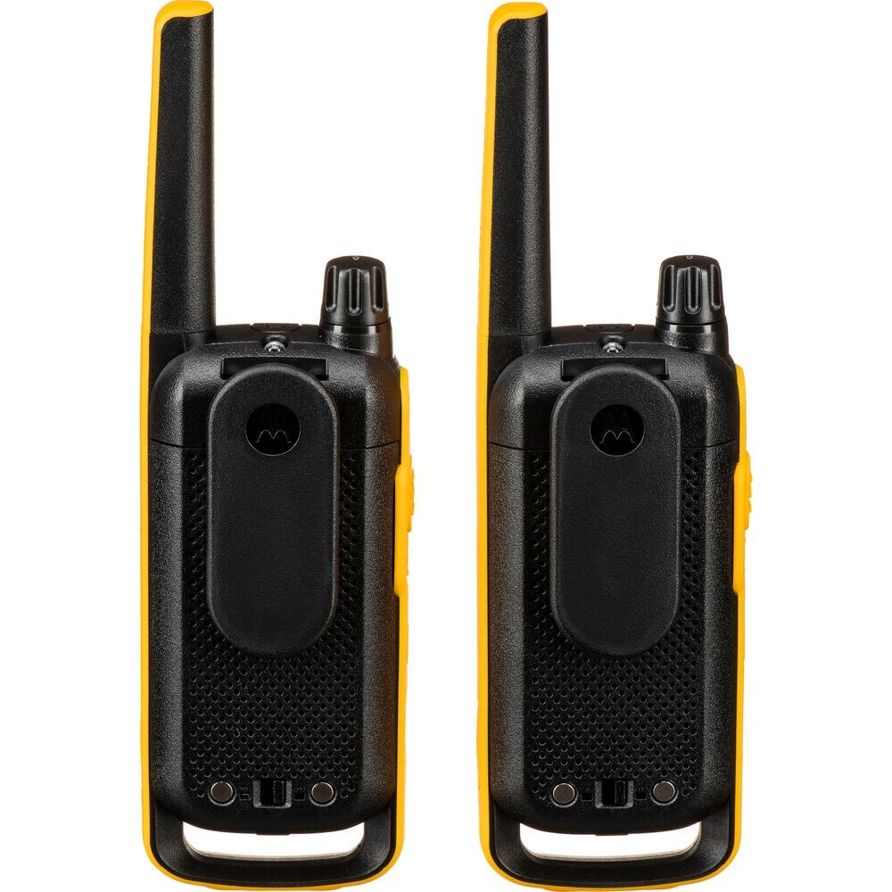 Motorola T470 Talkabout FRS/GMRS Two-Way Radios (2-Pack, Black & Yellow) - 3