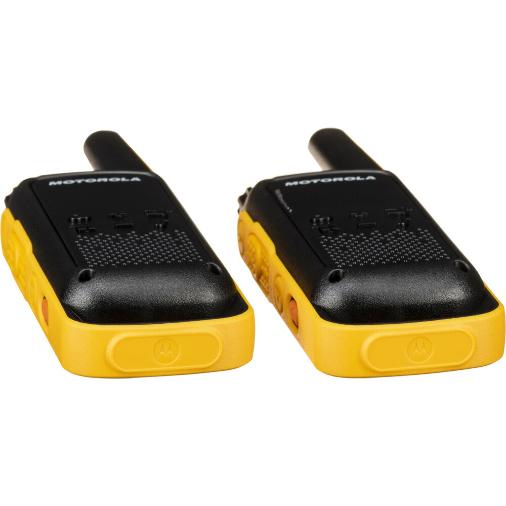 Motorola T470 Talkabout FRS/GMRS Two-Way Radios (2-Pack, Black & Yellow) - 5