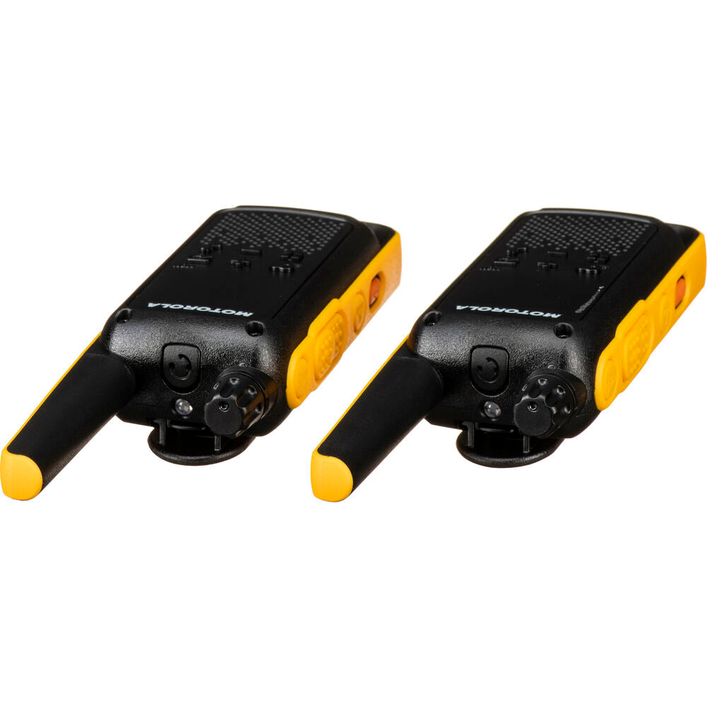 Motorola T470 Talkabout FRS/GMRS Two-Way Radios (2-Pack, Black & Yellow) - 6