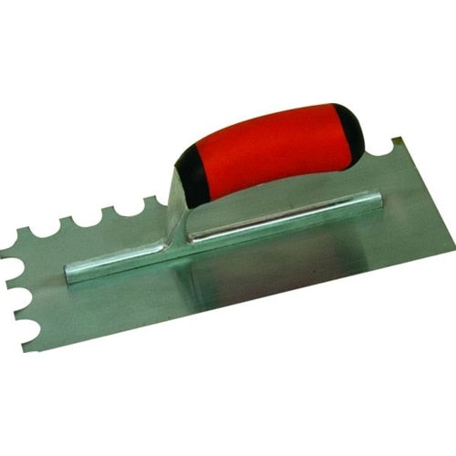 MarshallTown NT685 15685 - Ntch Trowel-1/4 X 1/2 X 1/4 U-Soft Grip Hdl
