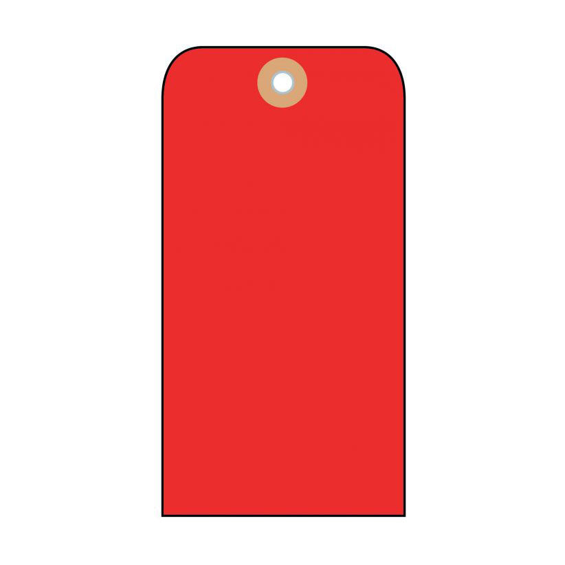 National Marker BPT4R 2 - 1/8  X 4 - 1/4  Red Blank Cardstock Tag , 1m