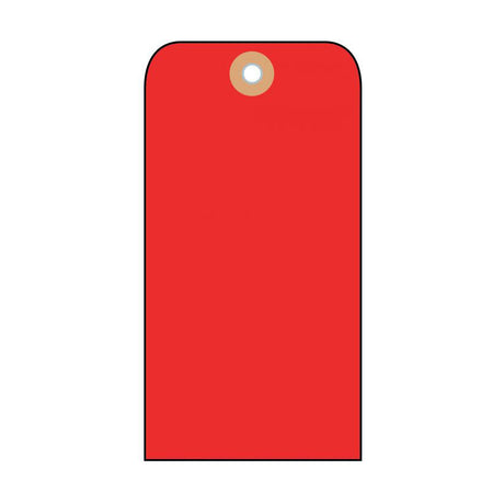 National Marker BPT4R 2 - 1/8  X 4 - 1/4  Red Blank Cardstock Tag , 1m