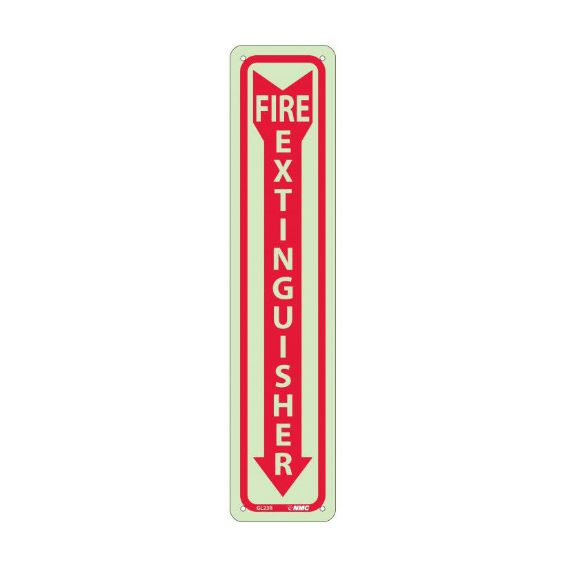 National Marker M23R 18" x 4" Fire Extinguisher Location Sign