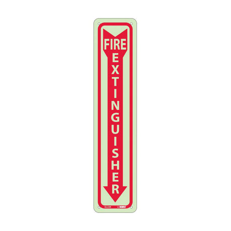 National Marker M23R 18" x 4" Fire Extinguisher Location Sign