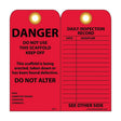 National Marker SPT1 Scaffolding Tag-red Danger Do Not Use, Pack Of 25