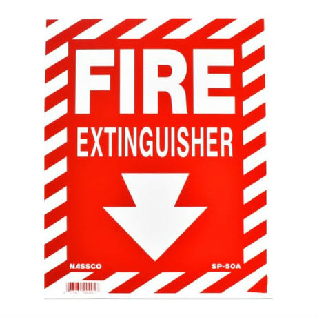 National Stock Sign 601 FIRE EXTINGUISHER