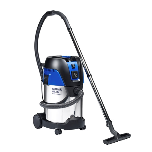 Nilfisk 107406623 Aero 31, 30 Liter, Wet/Dry Vacuum with Stainless Steel Tank