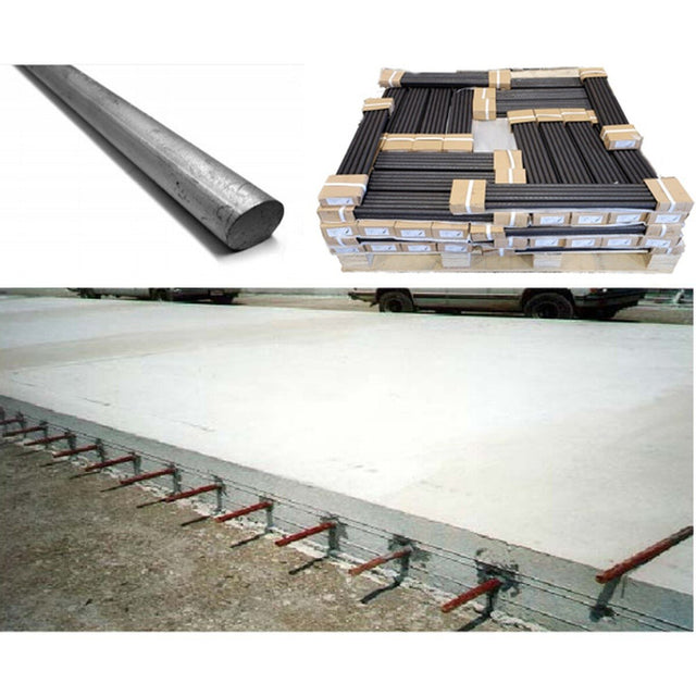 OCM SD50X12 Smooth Dowel 1/2 in. x 12 in. for Concrete Slab Load Transfer (10 Bundle, 4,800 Skid)