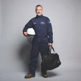 OEL AFW12-NFC-L 12 Cal Arc Flash Coverall Kit Navy Large (Kit) - 5