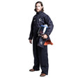 OEL  AFW40LF-F-KJB-L 40 Cal Arc Flash Jacket and Bib Overall Kit with Lift Front Hood and Fan Khaki Large (Kit)