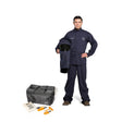 OEL Industries AFW25-NJB-F 25 Cal Arc Flash Jacket and Bib Overall Kit with Switchgear Hood and Fans