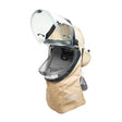 OEL Industries AFW40LF-FL-KFJB-L 40 Cal Arc Flash Jacket and Bib Kit with Lift Front Hood Dual Lights and Single Fan Khaki Large