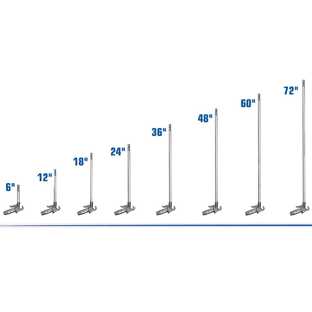 Long John 75LJ024AA Safety Air Blow Gun w/ 24" Extension - 6