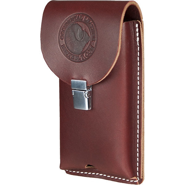 Occidental Leather 5328 Clip-On Leather Phone Holster Large - 2