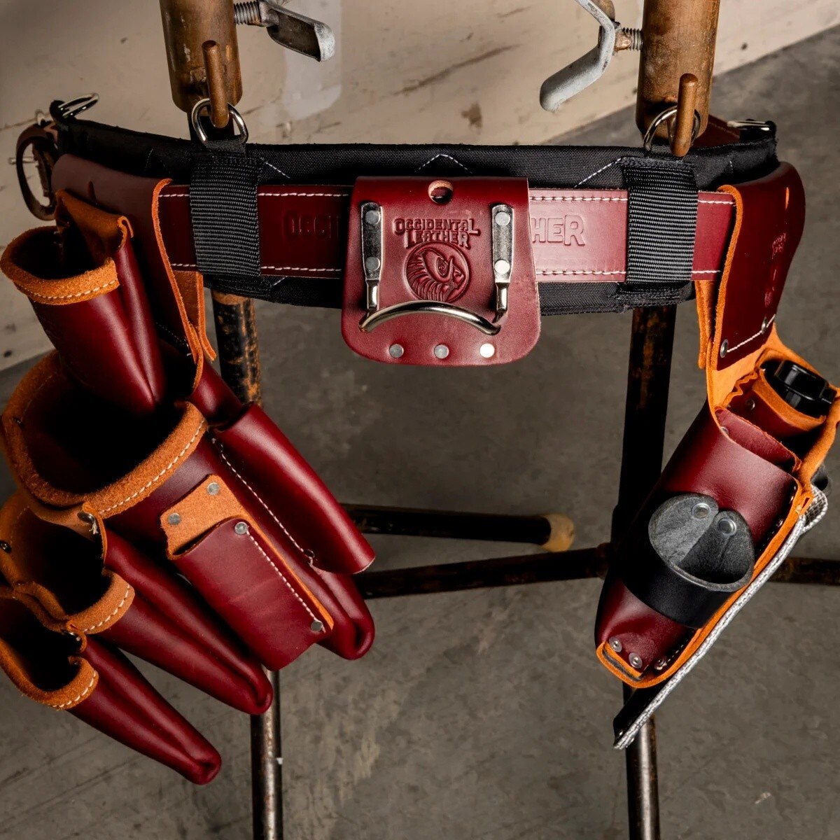 Occidental Leather 5108 XL ProFORMANCE Commercial Drywall Leather Tool Belt Setup - 5
