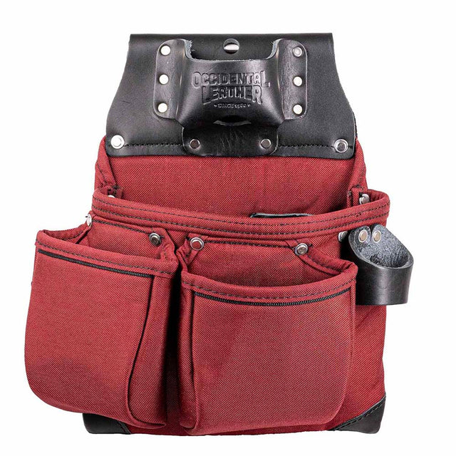 Occidental Leather R8018DB OxyLights 3 Pouch Tool Bag - Red & Black