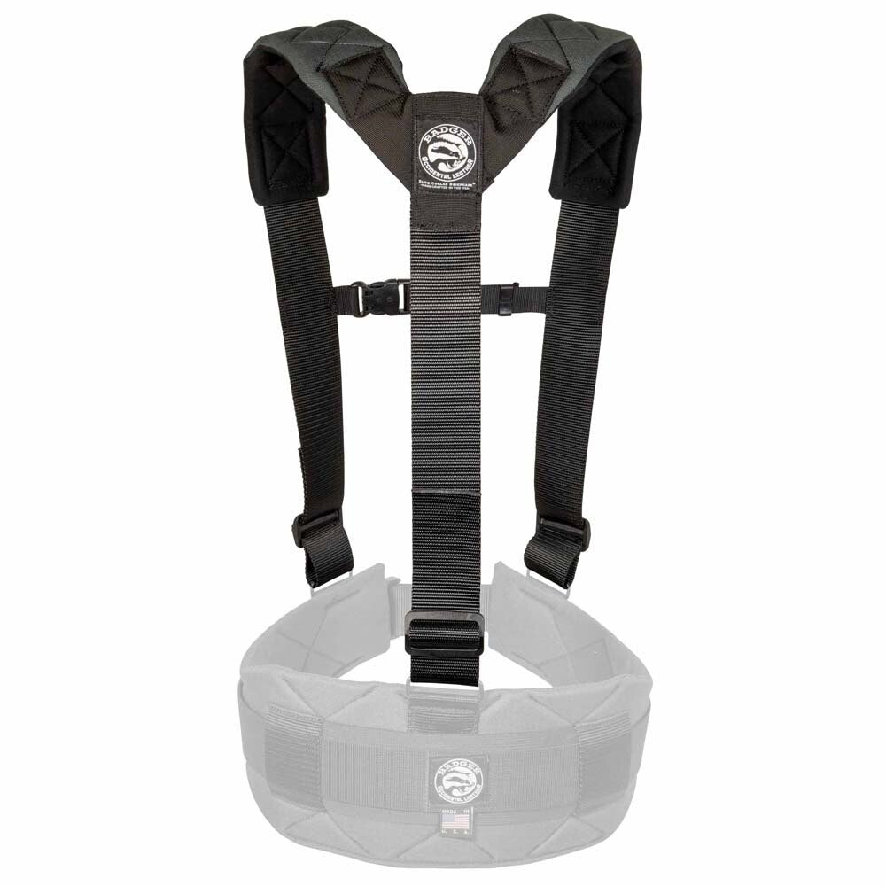 Occidental Leather 420010 Badger Suspenders - Gunmetal - 2