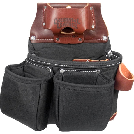 Occidental Leather B8018DB Black OxyLights 3 Pouch Tool Bag with Tape Measure Pouch