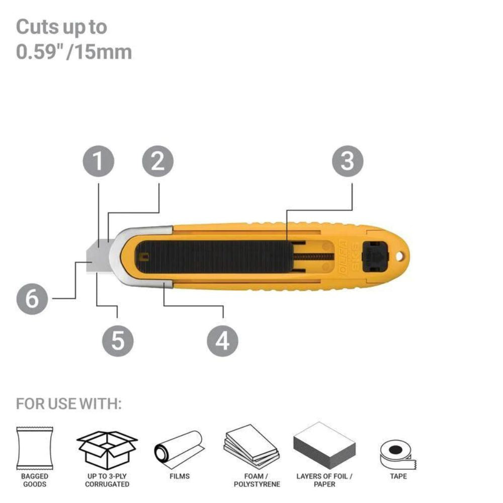 Olfa SK-8 1077171 Fully-Auto Self-Retracting Safety Knife - 6