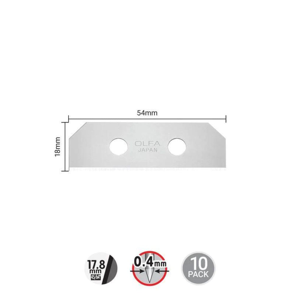 Olfa SKB-8/10B 1077173 Replacement Blade w/ 90° Slim-Edge, 10pk - 2