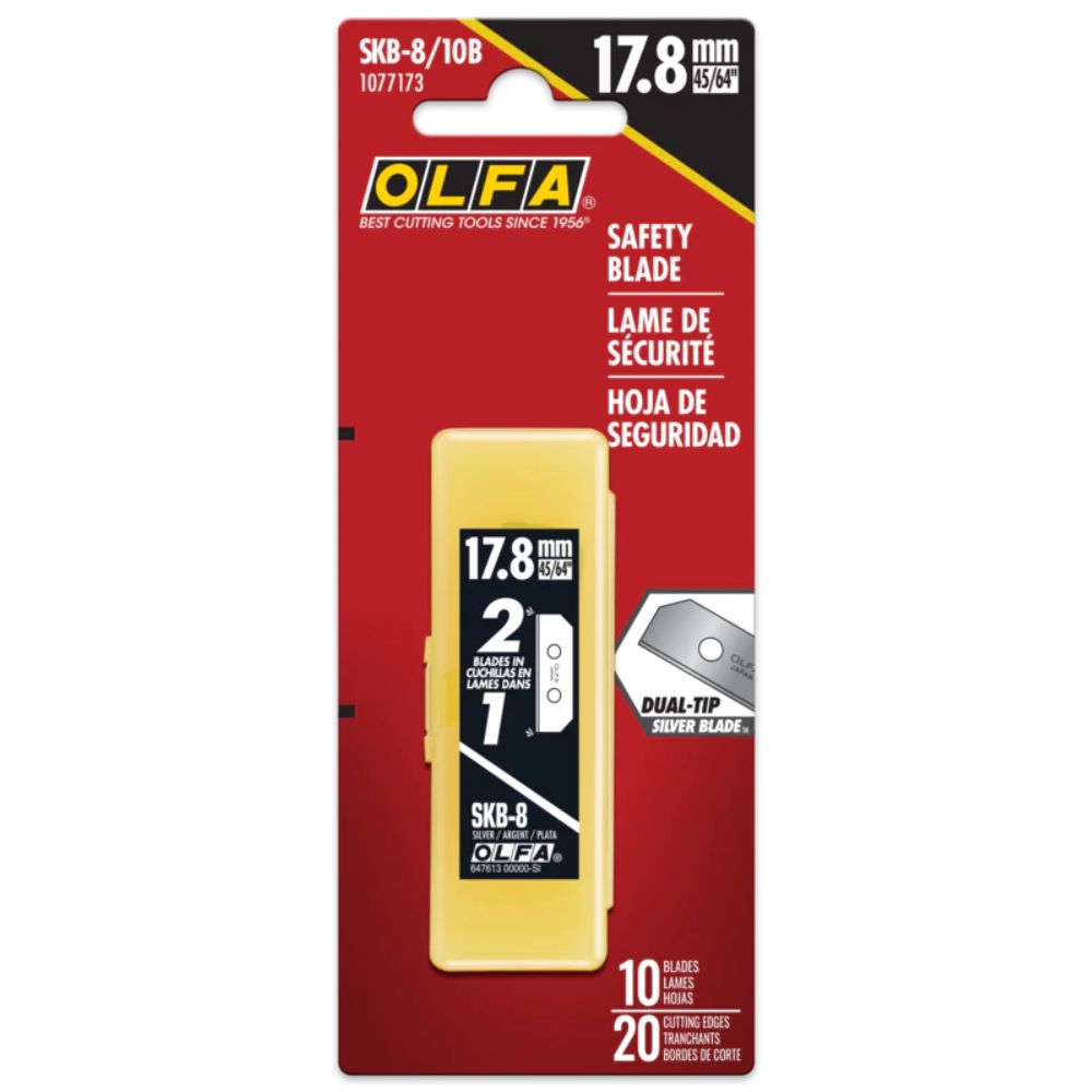 Olfa SKB-8/10B 1077173 Replacement Blade w/ 90° Slim-Edge, 10pk - 3