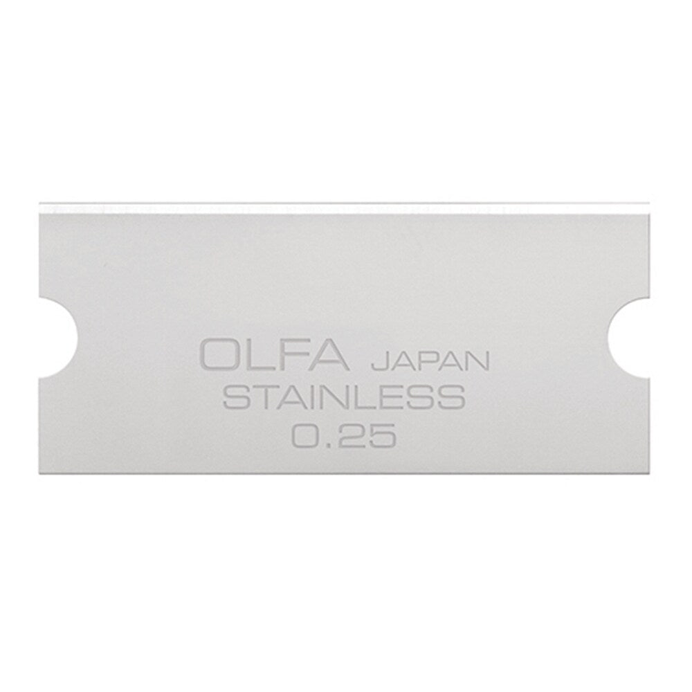 Olfa GSB-2S/6B 1141614 40mm Stainless Steel Glass Scraper Blades, 6pk