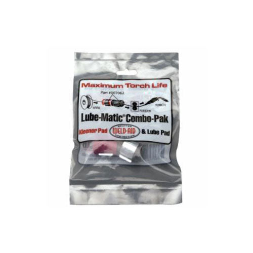 Weld-Aid 388-007062 Lube-Matic Combo-Paks, 1 Red Wire Pad/1 Black Lube Pad