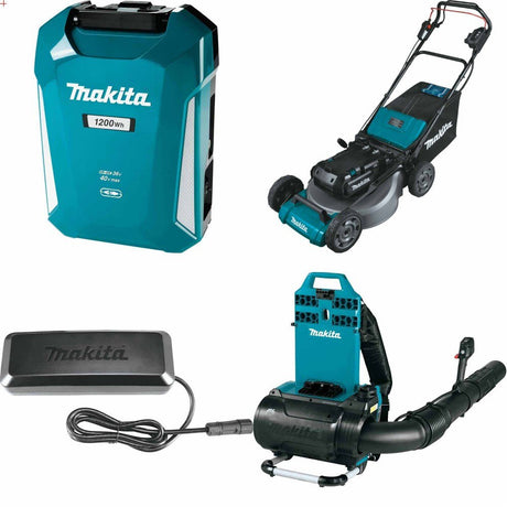 Makita PDC1200 ConnectX Power Supply Kit W/ FREE DC4001 Charger and FREE CBU02Z Backpack Blower