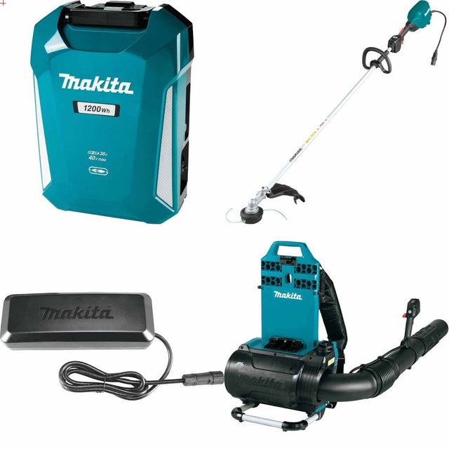 Makita PDC1200 ConnectX Power Supply Kit W/ FREE DC4001 Charger and FREE CBU02 Backpack Blower