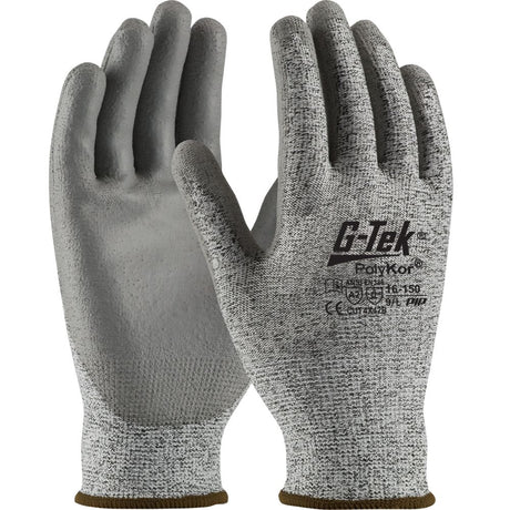 PIP Industrial Products 16-150/L G-Tek PolyKor Polyurethane Coated Gloves, Large