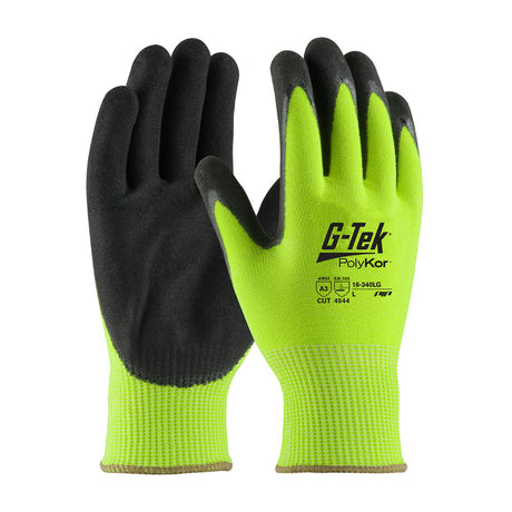 PIP Industrial Products 16-340LG/XL G-Tek PolyKor HiViz Double Dip Nitrile Coated, X-Large