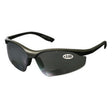 PIP 250-25-0120 Semi-Rimless Safety Reader Glasses with 30 mm Curved Top Magnifier, Gray Lens, Anti-Scratch, +2.00 Diopter