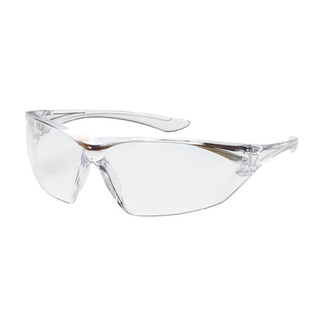 PIP 250-31-0020 Rimless Safety Glasses with Clear Lens Anti-Fog Anti-Scratch Coating Clear Temple