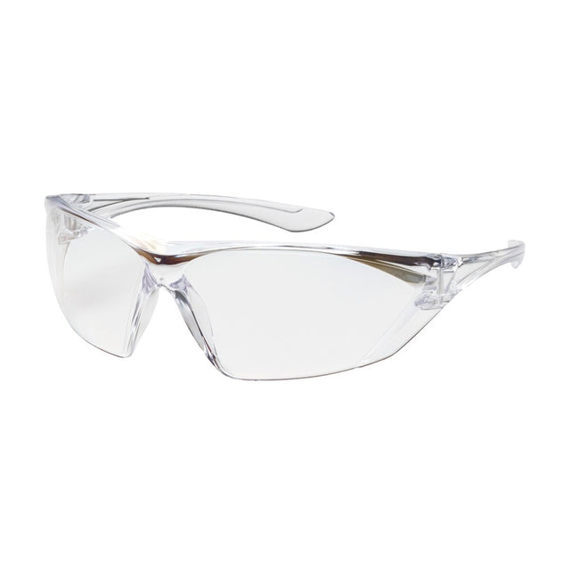 PIP 250-31-0020 Rimless Safety Glasses with Clear Lens Anti-Fog Anti-Scratch Coating Clear Temple