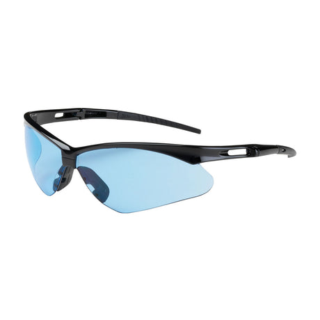 PIP 250-AN-10113 Anser, Semi-Rimless Glasses, Black Frame, Light Blue Lens