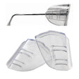 PIP 252-FX-0001 Universal Flex Clear Vinyl VisionAid Sideshields for Safety Glasses