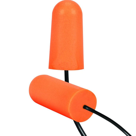 PIP 267-HPF810C Disposable Soft Polyurethane Foam Corded Ear Plugs - NRR 33