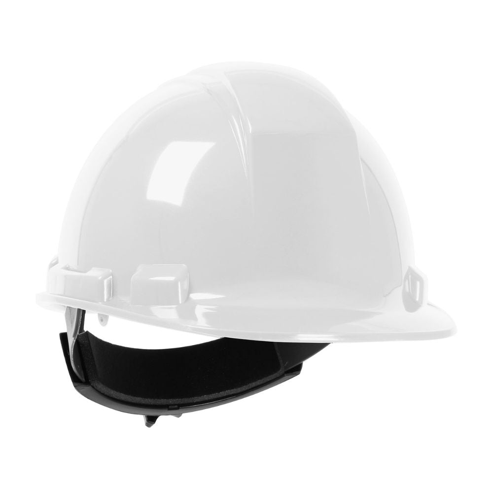 PIP 280-HP241R-01 Whistler Cap Style Hard Hat, HDPE Shell, 4-Point Textile Suspension, Ratchet Adjustment - White