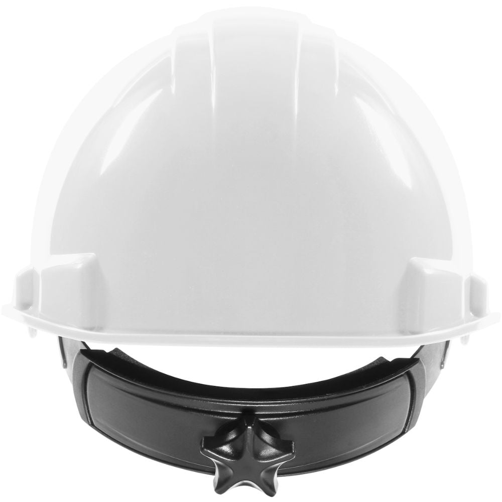 PIP 280-HP241R-01 Whistler Cap Style Hard Hat, HDPE Shell, 4-Point Textile Suspension, Ratchet Adjustment - White - 3