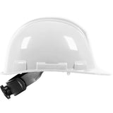 PIP 280-HP241R-01 Whistler Cap Style Hard Hat, HDPE Shell, 4-Point Textile Suspension, Ratchet Adjustment - White - 4