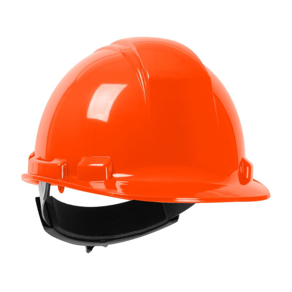 PIP 280-HP241R-03 Whistler Cap Style Hard Hat, HDPE Shell, 4-Point Textile Suspension, Ratchet Adjustment - Orange