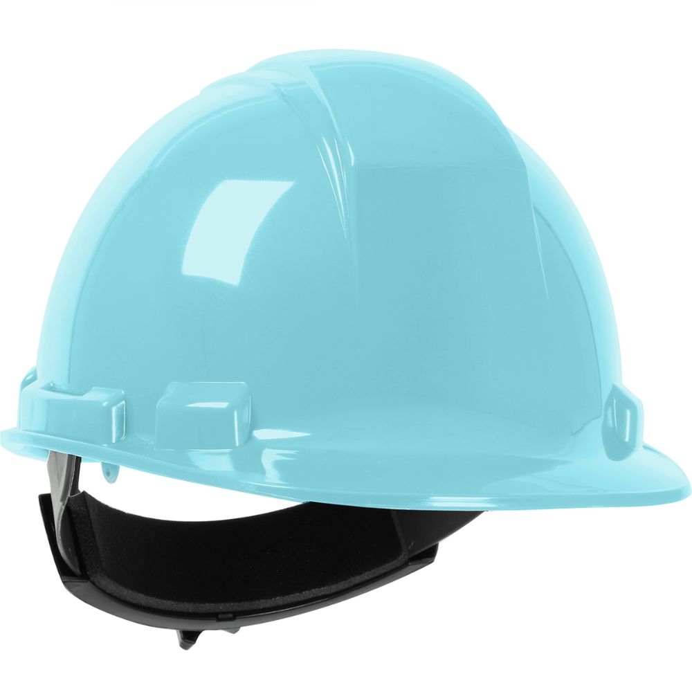 PIP 280-HP241R-06 Whistler Cap Style Hard Hat, HDPE Shell, 4-Point Textile Suspension, Ratchet Adjustment - Light Blue