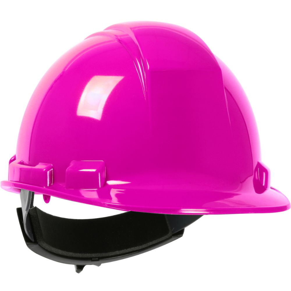 PIP 280-HP241R-20 Whistler Cap Style Hard Hat, HDPE Shell, 4-Point Textile Suspension, Ratchet Adjustment - Pink