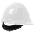 PIP 280-HP241RV-01 Whistler Vented, Cap Style Hard Hat with HDPE Shell, 4-Point Textile Suspension and Wheel Ratchet Adjustment - White