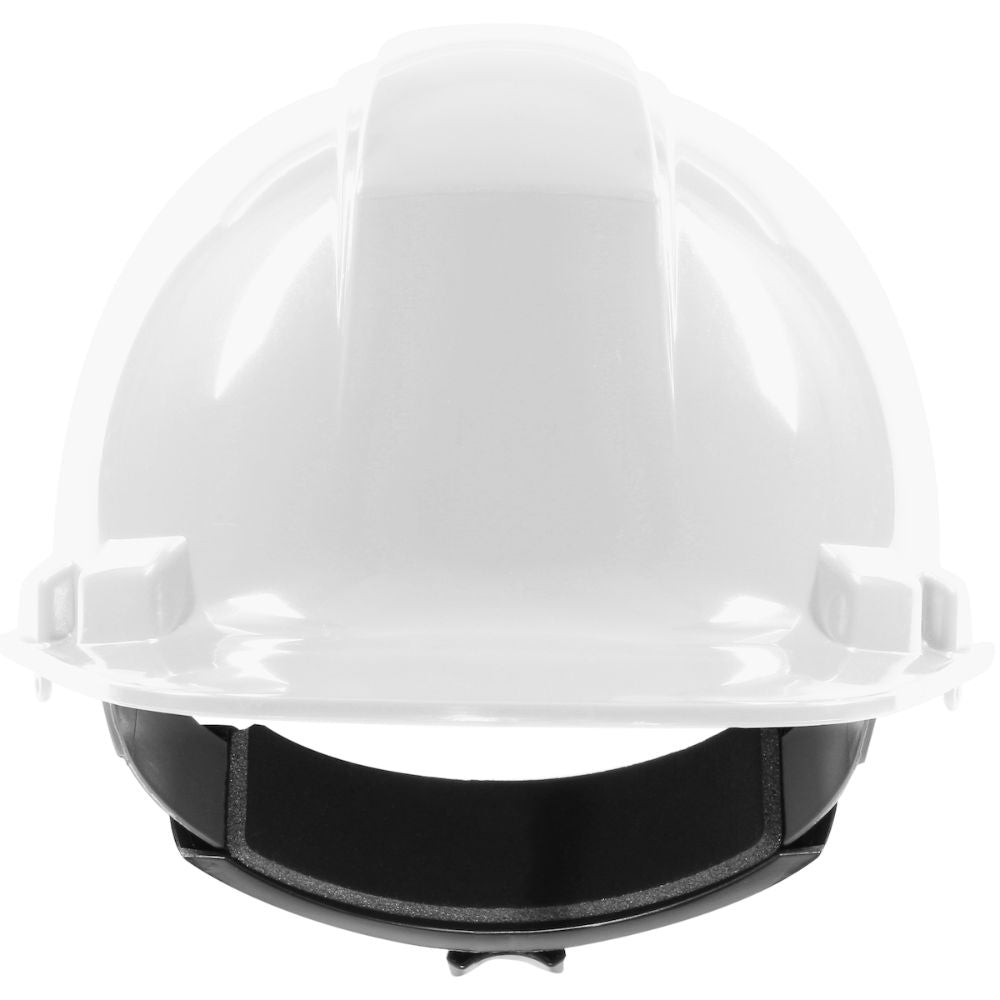 PIP 280-HP241RV-01 Whistler Vented, Cap Style Hard Hat with HDPE Shell, 4-Point Textile Suspension and Wheel Ratchet Adjustment - White - 2