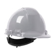 PIP 280-HP241RV-09 Whistler Vented, Cap Style Hard Hat with HDPE Shell, 4-Point Textile Suspension and Wheel Ratchet Adjustment - Gray