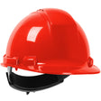 PIP 280-HP241RV-15 Whistler Vented, Cap Style Hard Hat with HDPE Shell, 4-Point Textile Suspension and Wheel Ratchet Adjustment - Red